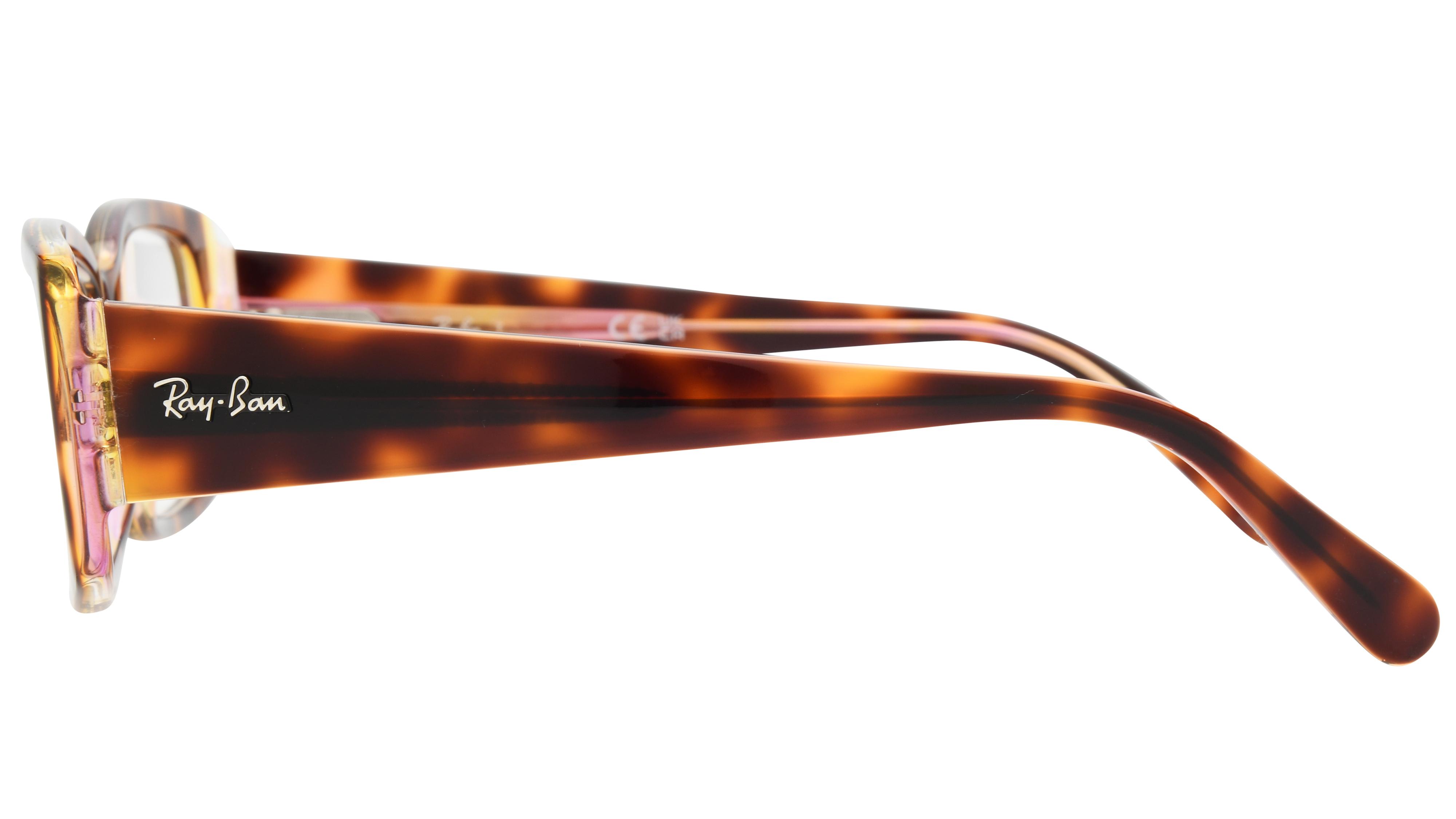 Lunettes de vue Ray-Ban Femme Écaille Rectangle Rx5434 Gauche