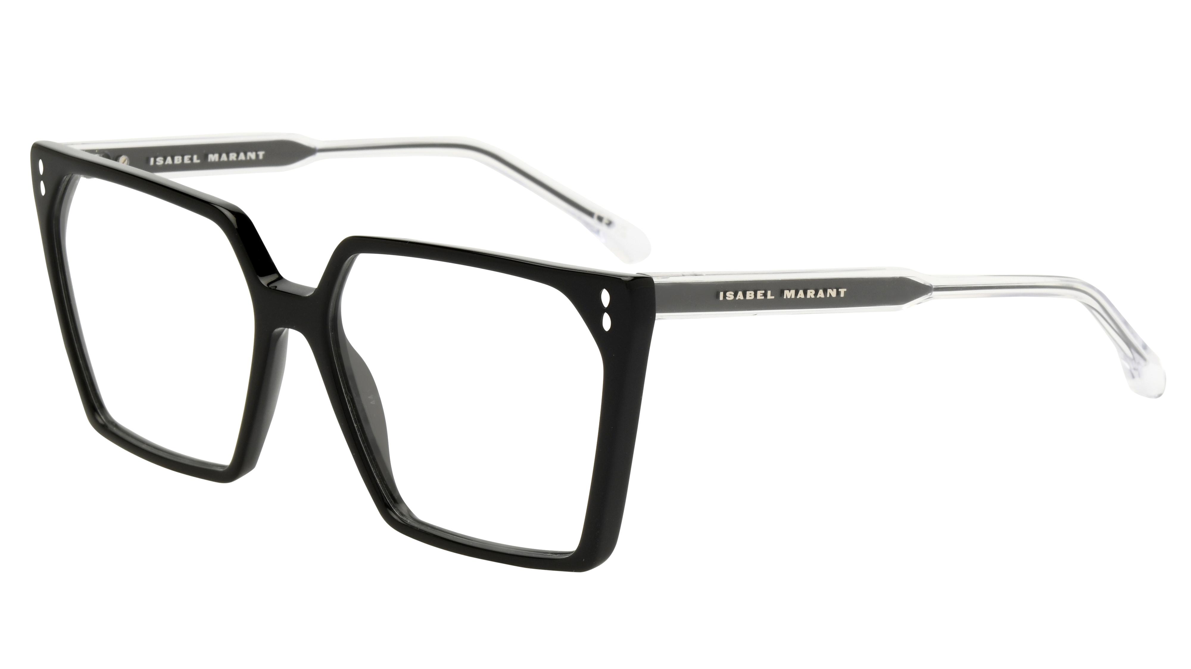 Lunettes de vue Isabel Marant Femme Noir Rectangle Im0166 Trois-Quart