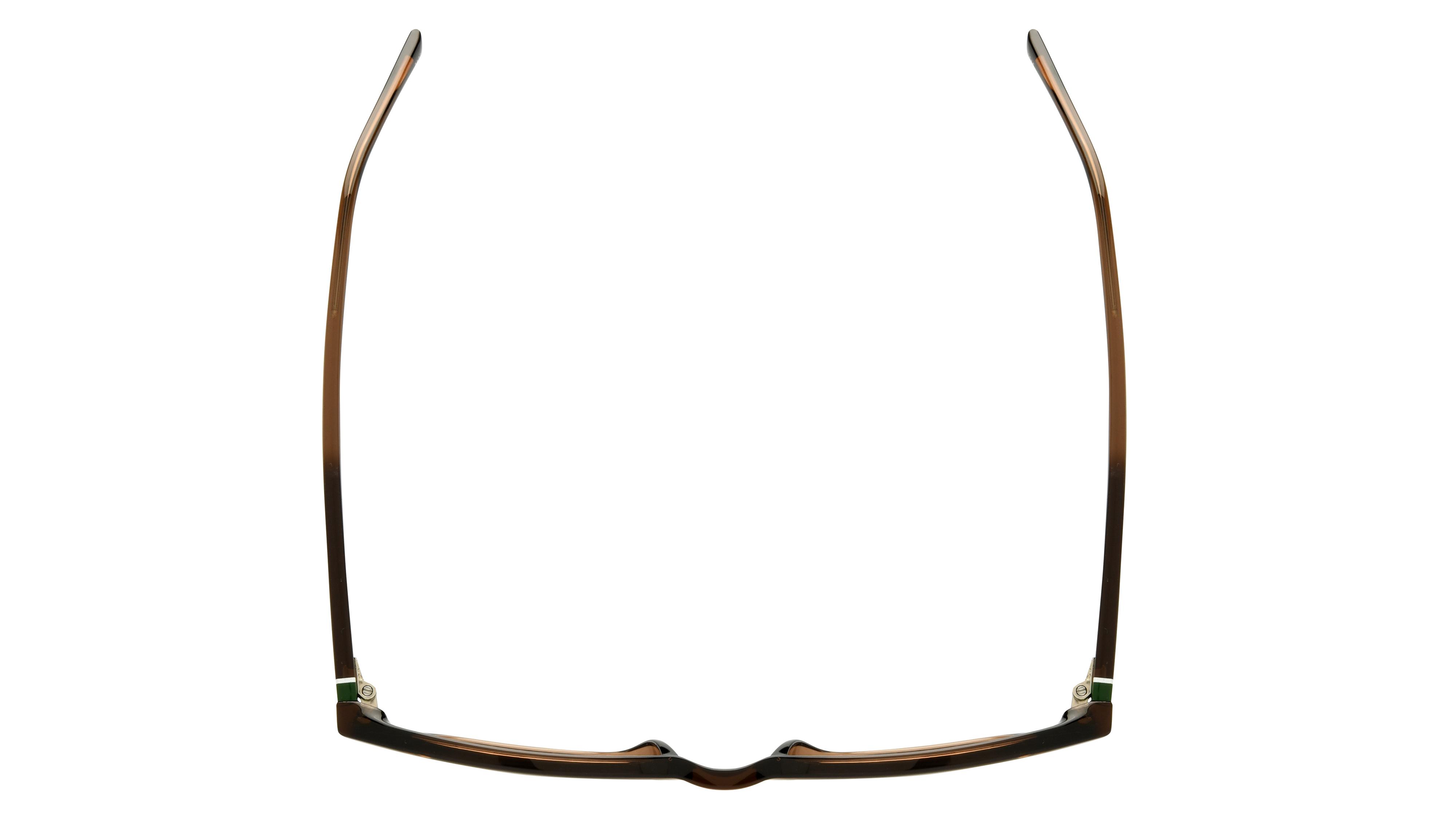 Lunettes de soleil Lacoste Homme Marron Rectangle L6040S Dessus