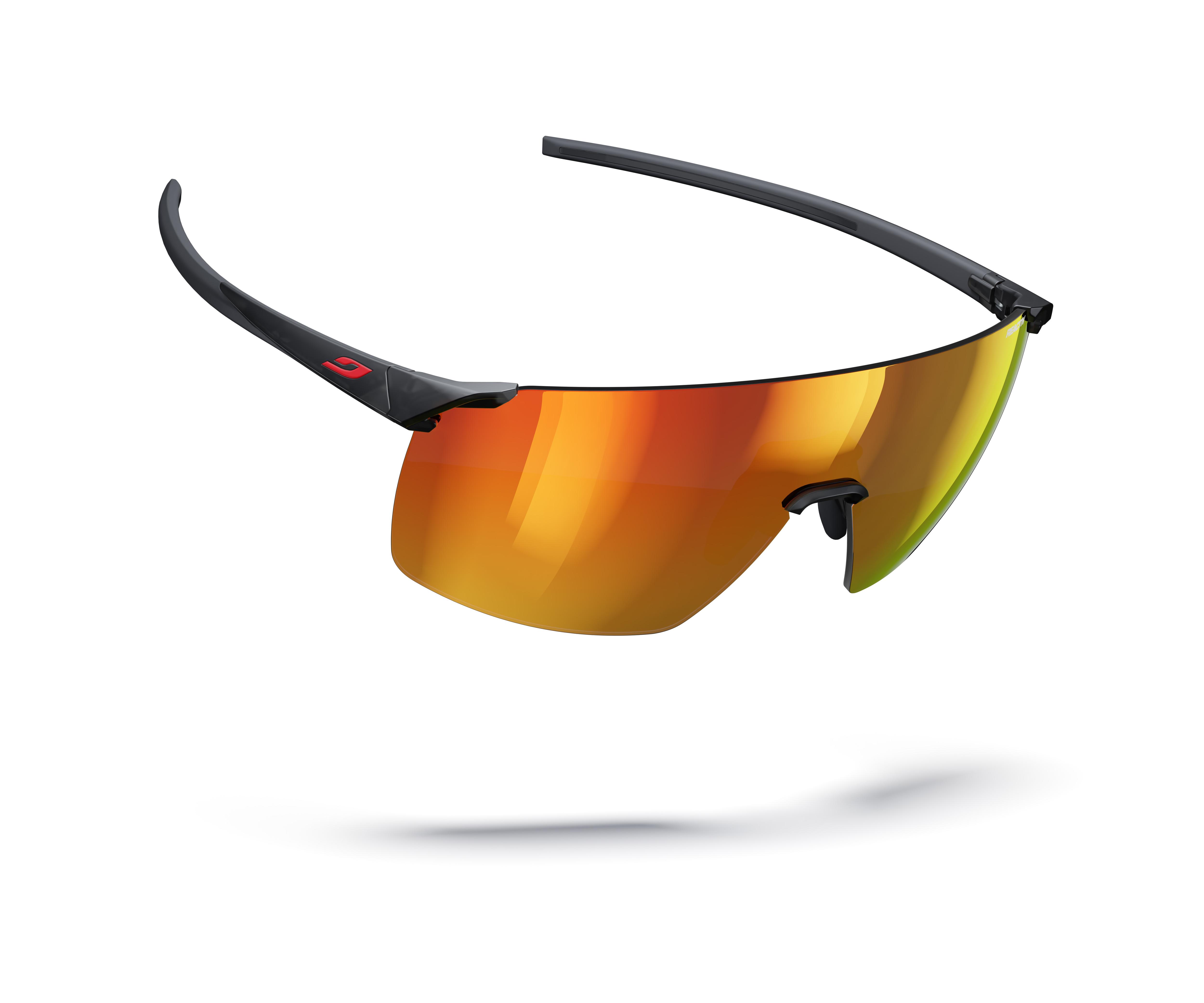 Lunettes de soleil Julbo Mixte Noir Sport Faster Dessus