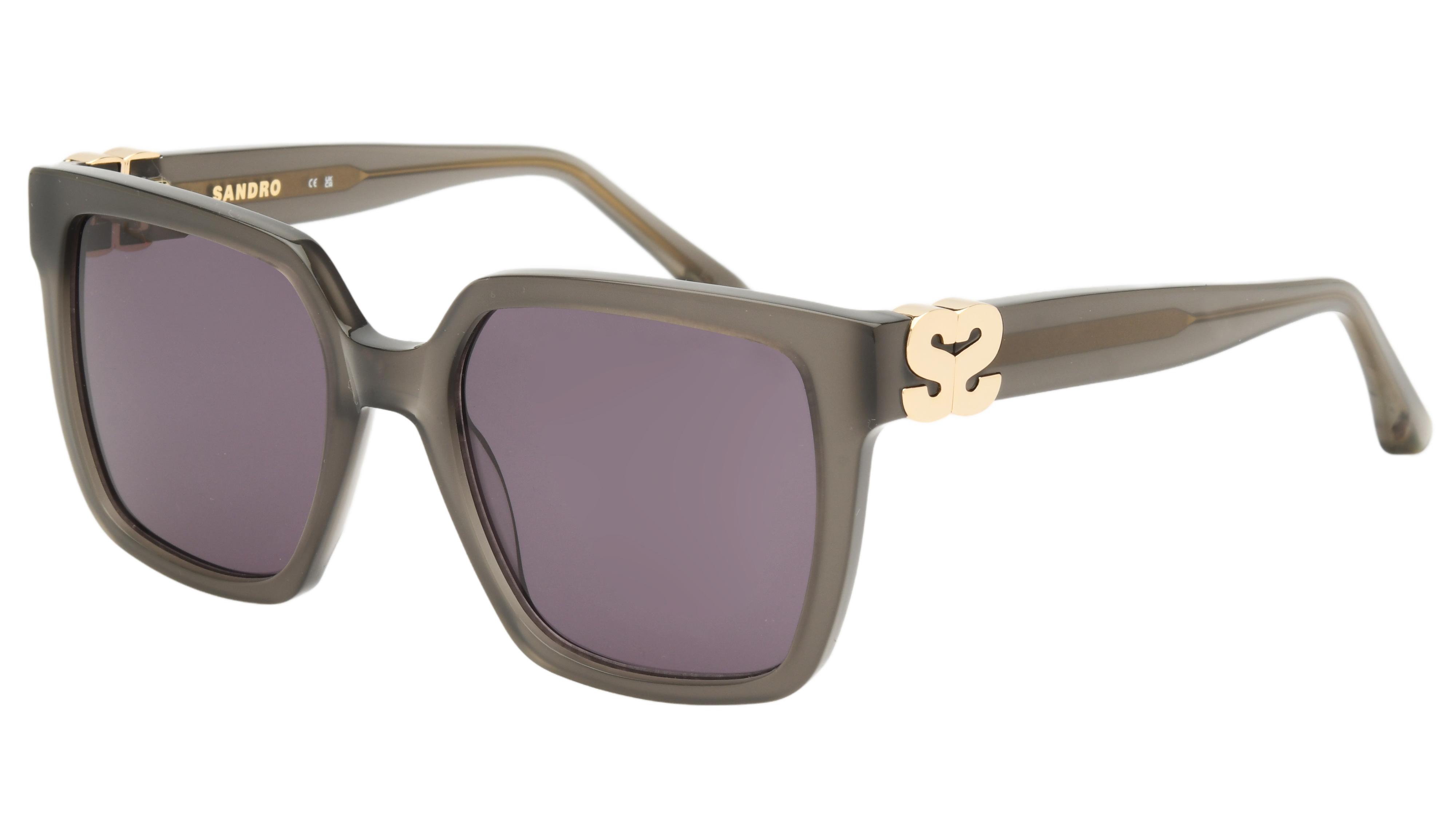 Lunettes de soleil Sandro Femme Gris Rectangle Sd6069 Trois-Quart