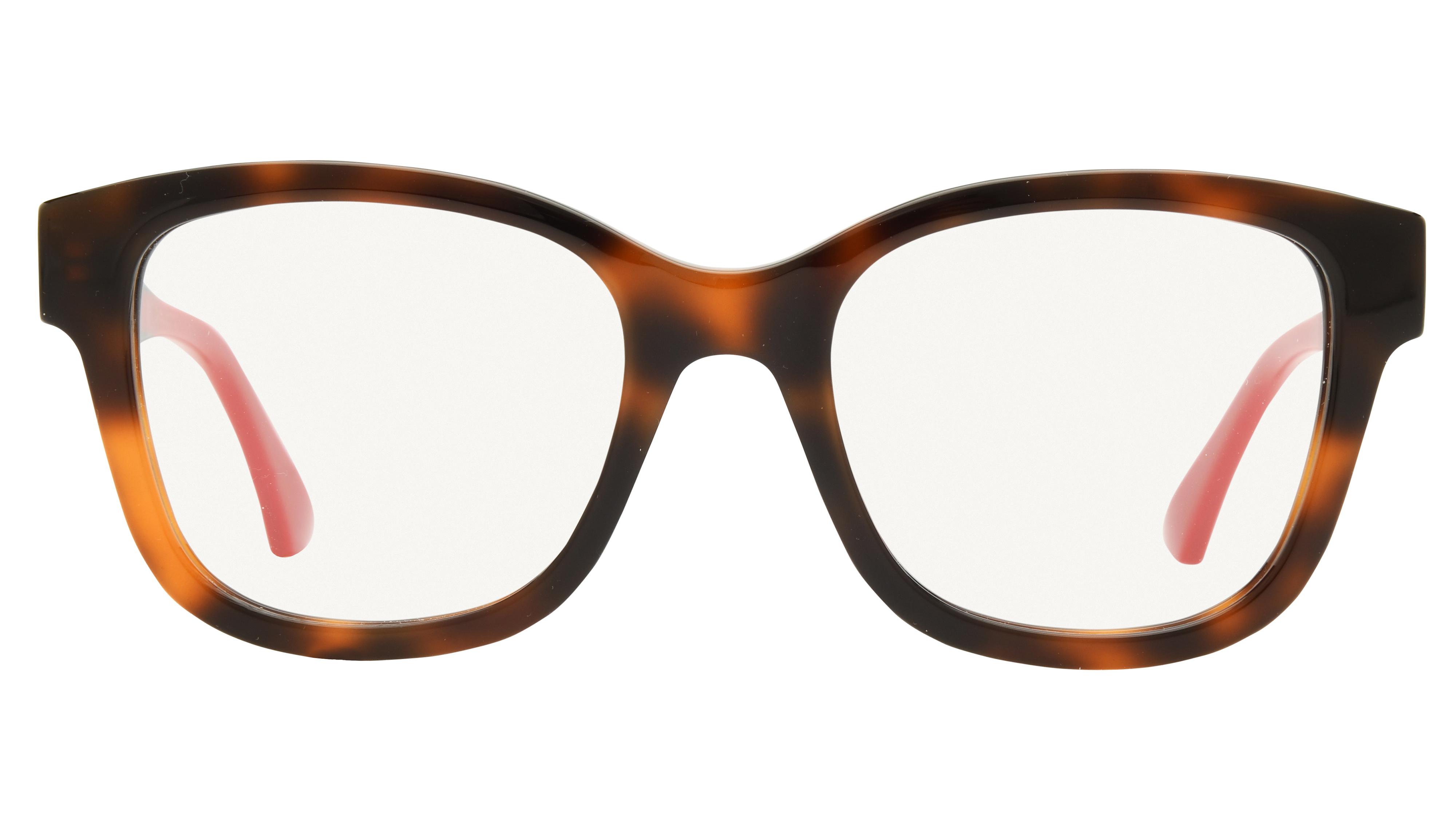 Lunettes de vue Gucci Femme Écaille Rectangle GG1863O Face