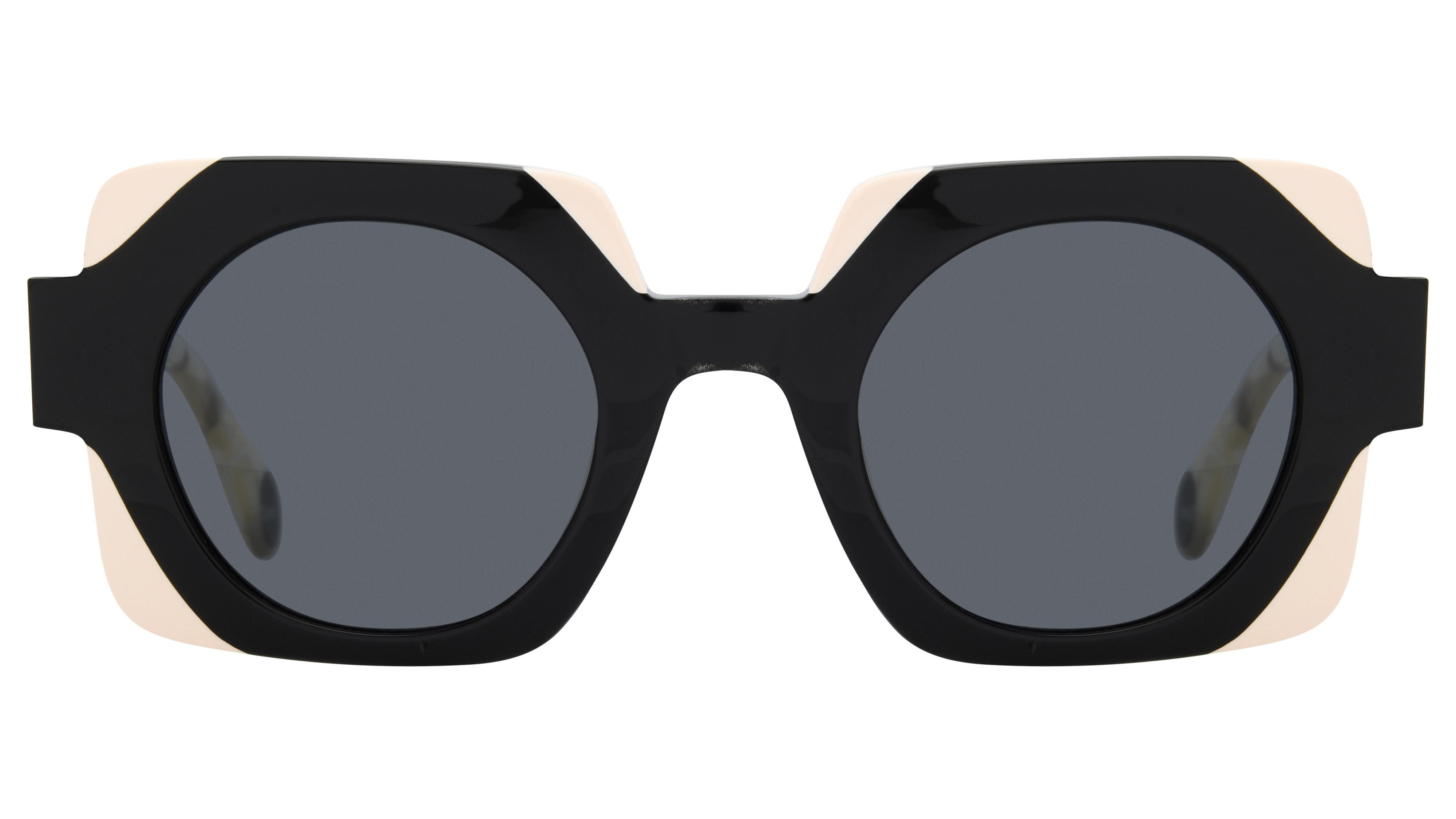 Lunettes de soleil WOOW Femme Noir Angulaire Supertactic Face