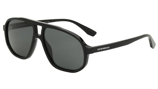 Lunettes de soleil Emporio Armani Homme Noir Aviateur EA4263U Trois-Quart