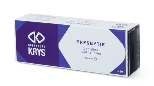 Lentilles de contact Signature Krys Journalières pour Presbytes Low Boîte de 30