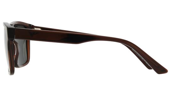 Lunettes de soleil Emporio Armani Homme Marron Rectangle EA4232 Gauche