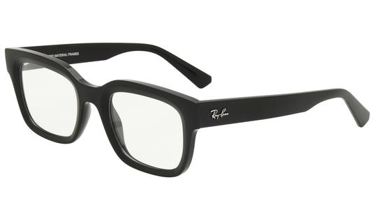 Lunettes de vue Ray-Ban Mixte Noir Rectangle RX7217 Trois-Quart