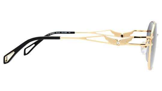 Lunettes de soleil Zadig & Voltaire Femme Or Carré SZV463S Droite
