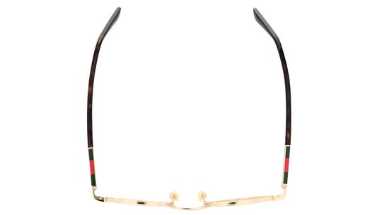 Lunettes de vue Gucci Homme Or Ronde GG1963O Dessus