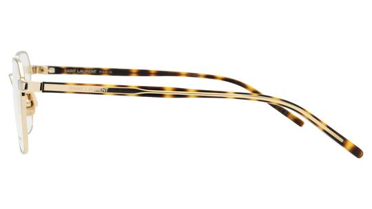 Lunettes de vue Saint Laurent Mixte Or Ronde sl Gauche