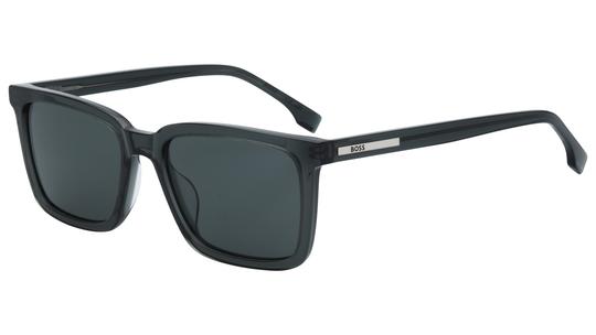 Lunettes de soleil Boss Homme Vert Rectangle Boss Trois-Quart