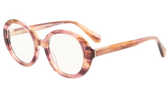 Lunettes de vue French Disorder Femme Marron Ovale Fd2505 Trois-Quart