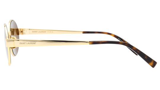 Lunettes de soleil Saint Laurent Femme Or Ovale Sl692 Gauche