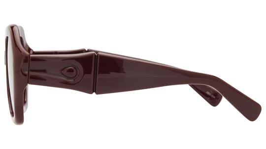 Lunettes de soleil Longchamp Femme Rouge Rectangle LO814S Gauche