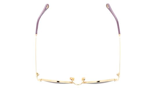 Lunettes de soleil Chloé Femme Or Carré CH0325S Dessus