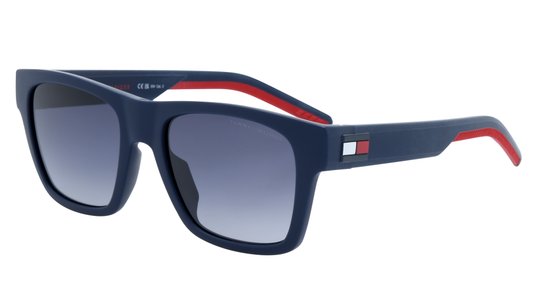 Lunettes de soleil Tommy Hilfiger Homme Bleu Rectangle Th1975/S Trois-Quart