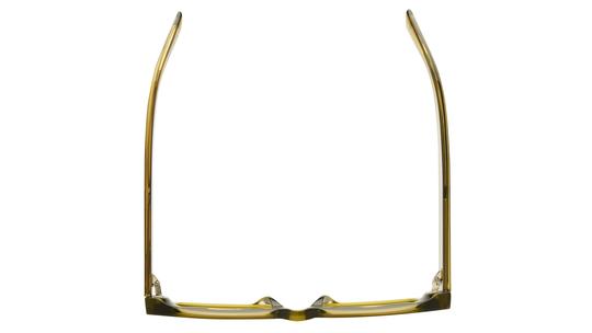 Lunettes de soleil Saint Laurent Mixte Vert Rectangle Sl572 Dessus