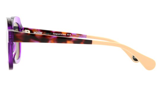 Lunettes de soleil WOOW Femme Transparent Carré Supershine1 Gauche