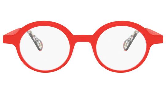 Lunettes de vue Etnia Barcelona Homme Rouge Ronde brut37 Face