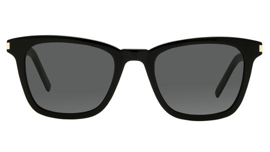 Lunettes de soleil Saint Laurent Mixte Noir Rectangle SL Face