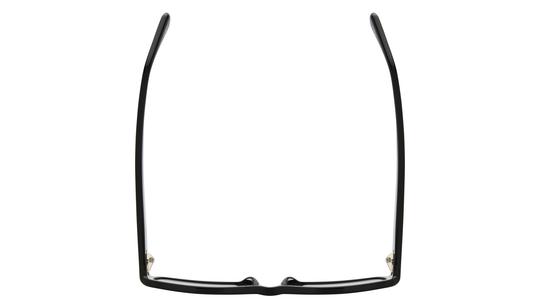 Lunettes de soleil Signature Krys Mixte Noir Rectangle will Dessus