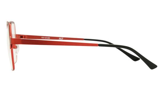 Lunettes de vue Alternance Femme Rouge Carré Alt25111 Gauche
