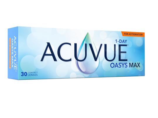 Lentilles de contact 1 Day Acuvue Oasys Max For Astigmatism Boîte de 30