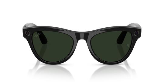 Lunettes de soleil Ray-Ban Meta Mixte Noir Papillon Rw4014 Gauche