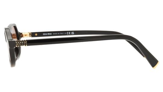 Lunettes de soleil Miu Miu Femme Noir Rectangle MU Gauche