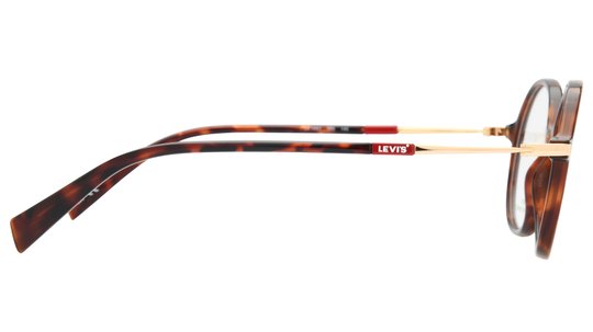 Lunettes de vue Levi's Femme Écaille Ronde Lv1087 Droite