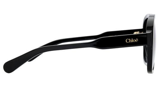 Lunettes de soleil Chloé Femme Noir Aviateur CH0331S Droite