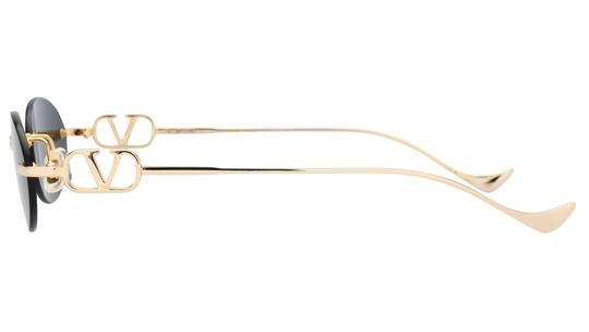 Lunettes de soleil Valentino Femme Or Ovale Vg0032S Gauche