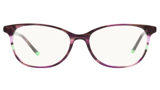 Lunettes de vue Signature Krys Femme Violet Rectangle Kis2502 Face