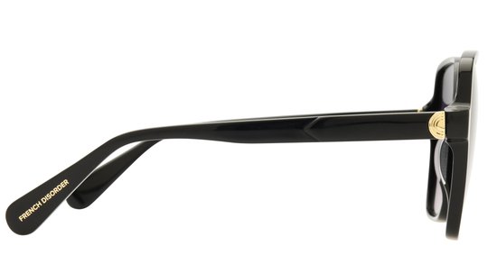 Lunettes de soleil French Disorder Femme Noir Carré Fd2506/S Droite