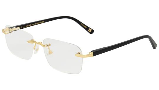 Lunettes de vue L'Atelier du Faubourg Homme Gris Rectangle Adf2604 Trois-Quart