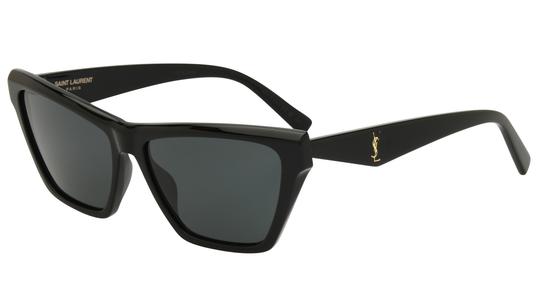 Lunettes de soleil Saint Laurent Femme Noir Papillon Slm103 Trois-Quart