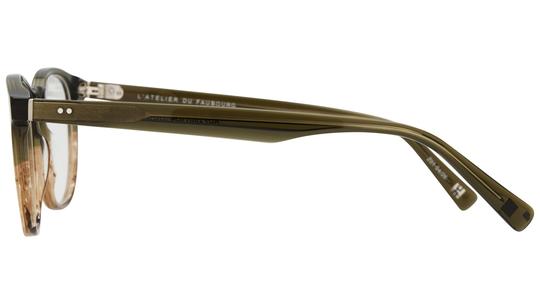 Lunettes de vue L'Atelier du Faubourg Homme Vert Carré Adf2601 Gauche