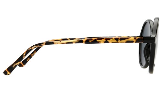 Lunettes de soleil Alternance Femme Noir Ronde Alt25203 Droite