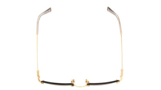 Lunettes de soleil Miu Miu Femme Or Rectangle MU Dessus