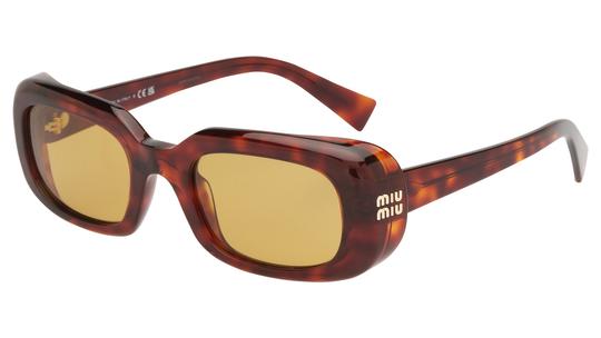 Lunettes de soleil Miu Miu Femme Écaille Rectangle MU Trois-Quart