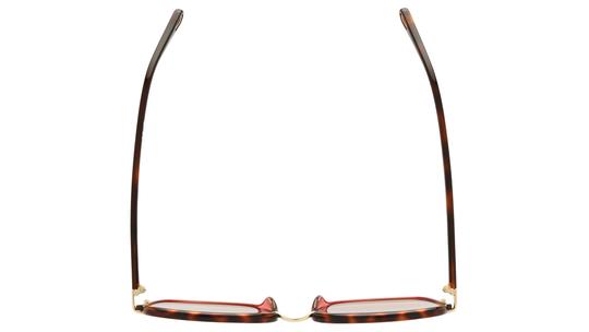 Lunettes de soleil Chloé Femme Rouge Rectangle CH0031S Dessus