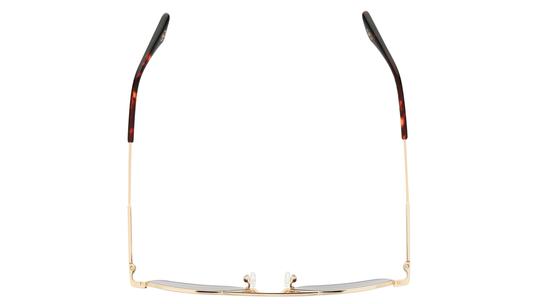 Lunettes de soleil Signature Krys Mixte Or Rectangle libre Dessus