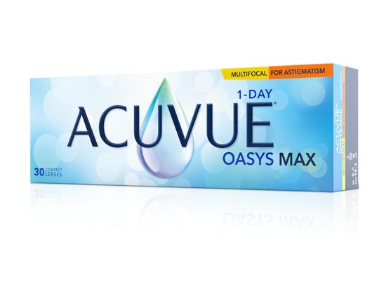 Lentilles de contact 1 Day Acuvue Oasys Max Multifocal for Astigmatism Low Boîte de 30