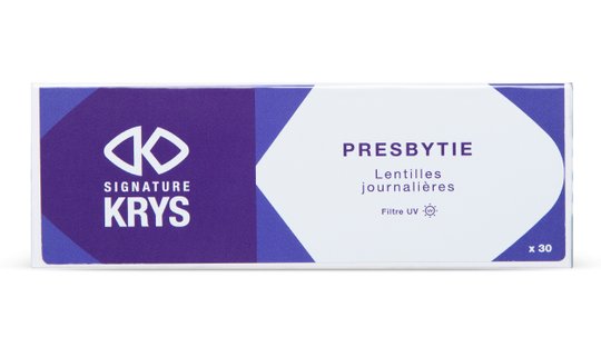 Lentilles de contact Signature Krys Journalières pour Presbytes Low Boîte de 30