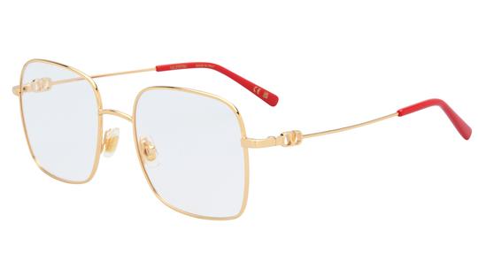 Lunettes de vue Valentino Femme Or Carré Vg0030O Trois-Quart