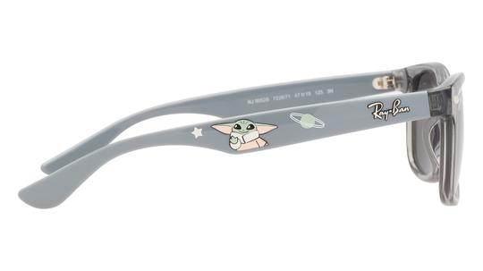 Lunettes de soleil Ray-Ban Mixte Gris Carré Rj9052S Droite