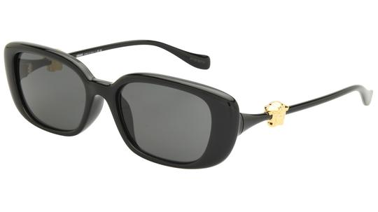 Lunettes de soleil Versace Femme Noir Rectangle VE4504D Trois-Quart