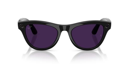 Lunettes de soleil Ray-Ban Meta Mixte Noir Papillon Rw4014 Gauche