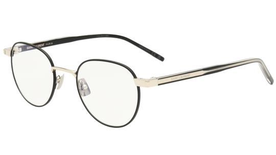 Lunettes de vue Saint Laurent Mixte Argent Ronde Sl781 Trois-Quart