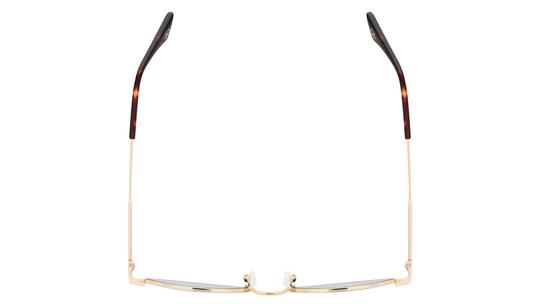 Lunettes de soleil Signature Krys Femme Or Ovale Reveuse Dessus